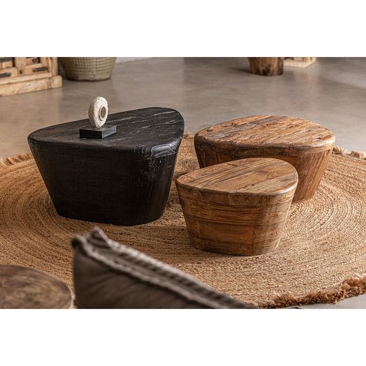 Lestans Teak Wood Coffee Table in Brown, 60 x 50 x 30 cm