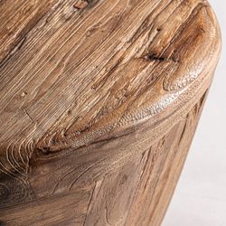 Lestans Teak Wood Coffee Table in Brown, 70 x 60 x 33 cm