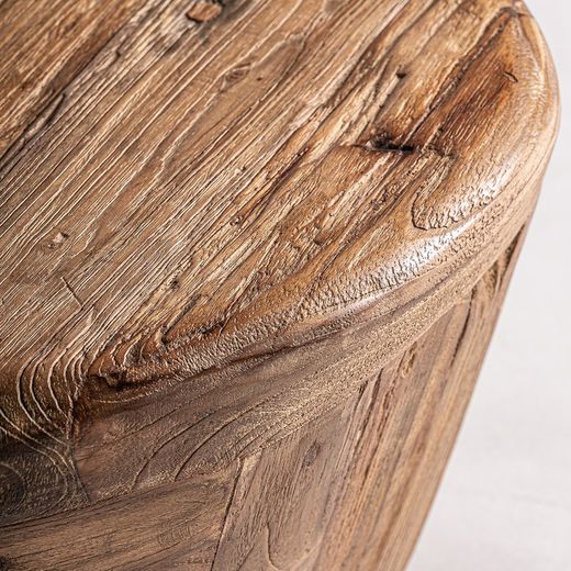 Lestans Teak Wood Coffee Table in Brown, 70 x 60 x 33 cm