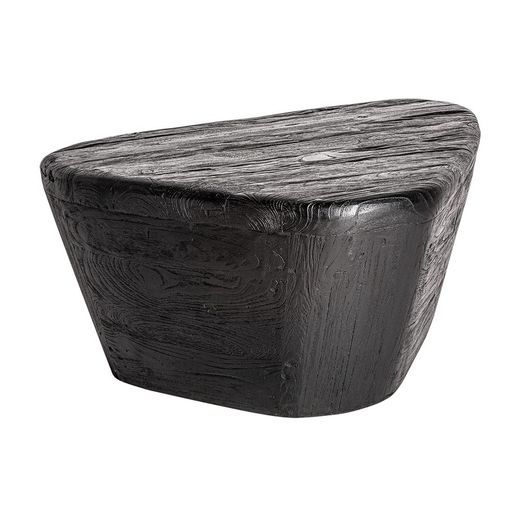 Lestans salontafel van zwart teakhout, 90 x 72 x 37 cm