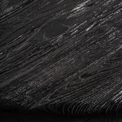 Lestans salontafel van zwart teakhout, 90 x 72 x 37 cm