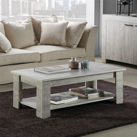 Table basse Michigan avec deux hauteurs 110 x 55 x 40 CM
