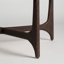 Nossen bruine mangohouten salontafel, 92 x 92 x 41 cm