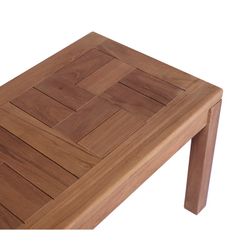 Tavolino da esterno in legno di teak color miele, 90 x 45 x 45 cm | Danao