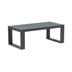 Conjunto de sofás para jardín de aluminio y olefina en antracita y gris | Nyland extra