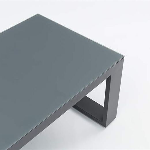 Conjunto de sofás para jardín de aluminio y olefina en antracita y gris | Nyland