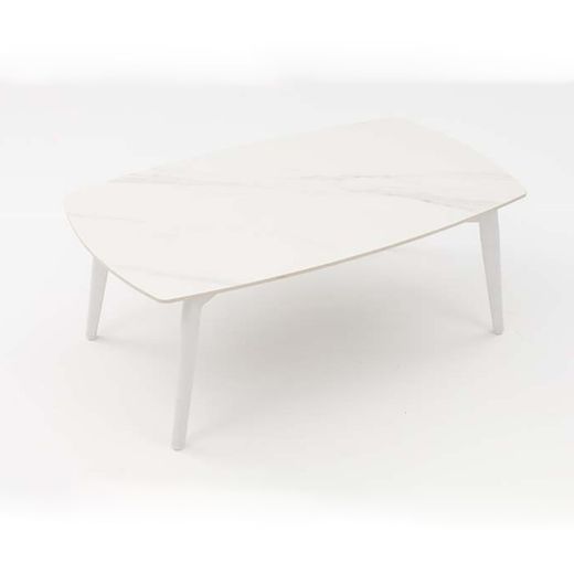 Aluminum and rope garden sofa set in white and aqua | Nelayan