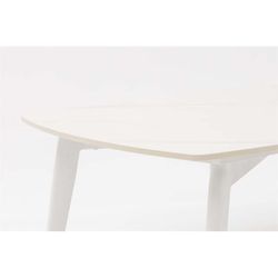 Aluminum and rope garden sofa set in white and aqua | Nelayan