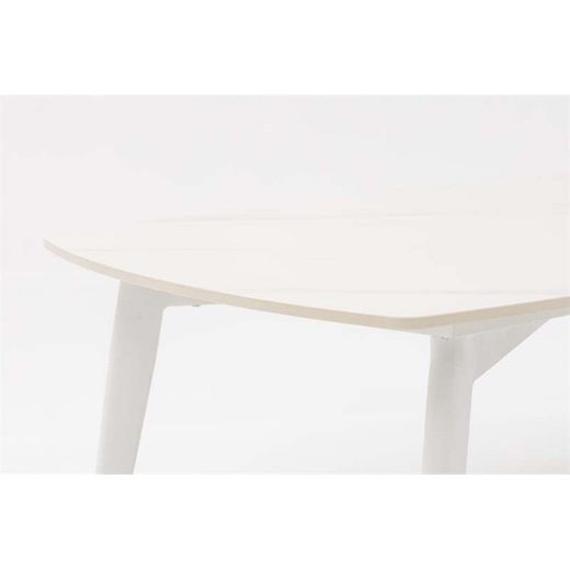 Aluminum and rope garden sofa set in white and aqua | Nelayan