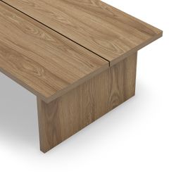 Rechteckiger Couchtisch aus Eiche, 120 x 70 x 40 cm | Loana