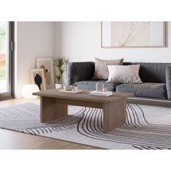Rechteckiger Couchtisch aus Eiche, 120 x 70 x 40 cm | Loana