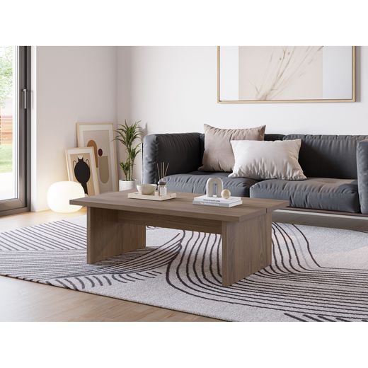 Rechteckiger Couchtisch aus Eiche, 120 x 70 x 40 cm | Loana