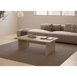 Rechteckiger Couchtisch aus Holz in Eiche Cádiz, 120 x 70 x 40 cm | Loana