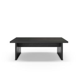 Rechteckiger Couchtisch aus Holz in Schwarz, 120 x 70 x 40 cm | Loana