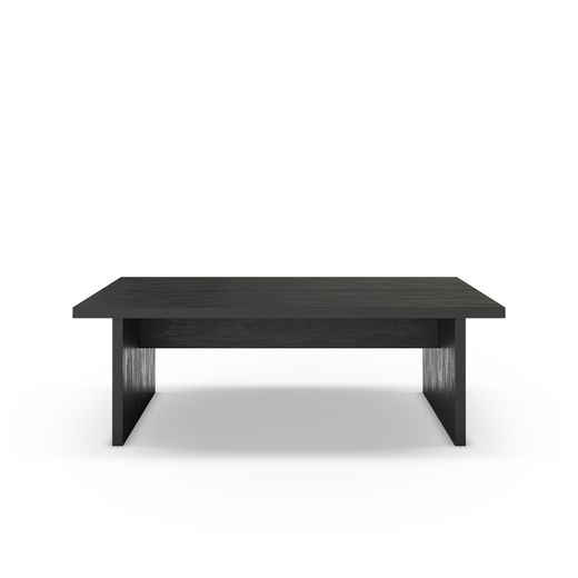 Rechteckiger Couchtisch aus Holz in Schwarz, 120 x 70 x 40 cm | Loana