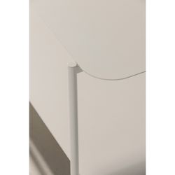 Table basse rectangulaire en métal beige, 90 x 58,4 x 40 cm | Beatrix