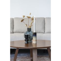 Round walnut veneer coffee table in walnut color, 75 x 75 x 36 cm | Hellerup