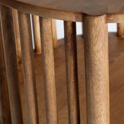 Tavolino rotondo in legno di mango naturale, 85 x 85 x 40 cm | Trevoux
