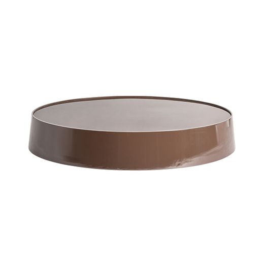 Mesa de centro redonda de madera en marrón, 125 x 125 x 22 cm | Trubia