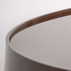 Mesa de centro redonda de madera en marrón, 125 x 125 x 22 cm | Trubia