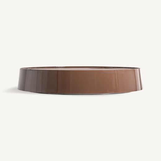Mesa de centro redonda de madera en marrón, 125 x 125 x 22 cm | Trubia