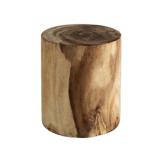Mesa de centro redonda de madera en marrón, 40 x 40 x 45 cm | Kondoa
