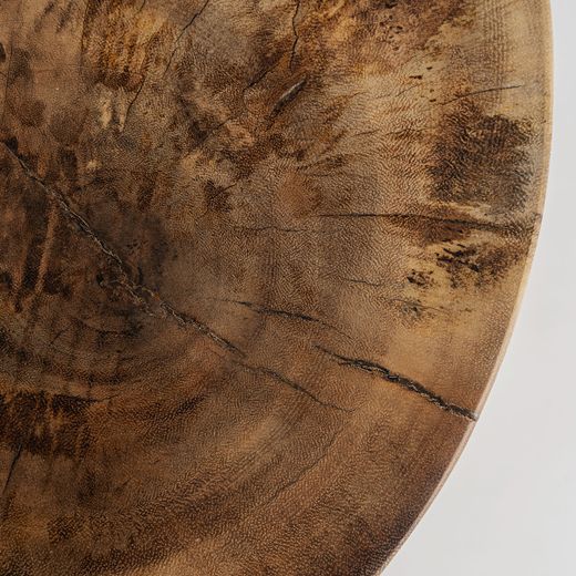 Mesa de centro redonda de madera en marrón, 40 x 40 x 45 cm | Kondoa