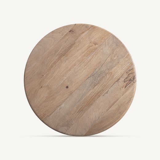 Mesa de centro redonda de madera en marrón, 90 x 90 x 42 cm | Jacquard