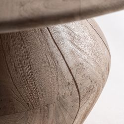 Mesa de centro redonda de madera en marrón, 90 x 90 x 42 cm | Jacquard