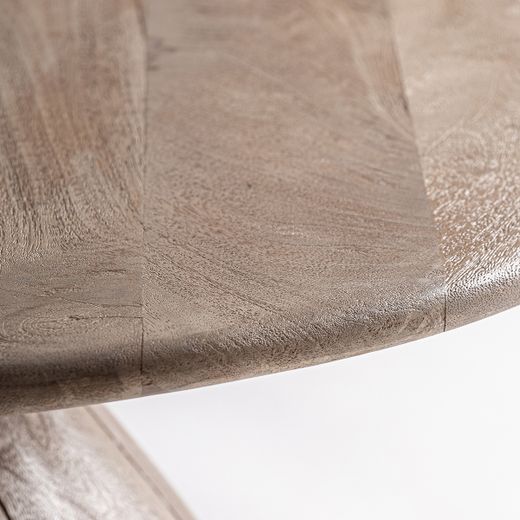 Mesa de centro redonda de madera en marrón, 90 x 90 x 42 cm | Jacquard