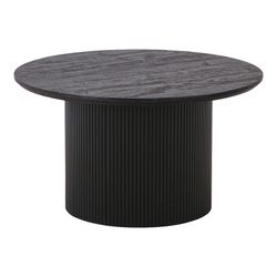 Runder Couchtisch aus Holz in Dunkelbraun, 80 x 80 x 45 cm | Boavista