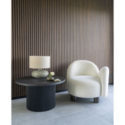 Runder Couchtisch aus Holz in Dunkelbraun, 80 x 80 x 45 cm | Boavista