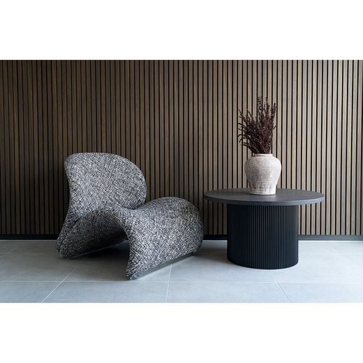 Runder Couchtisch aus Holz in Dunkelbraun, 80 x 80 x 45 cm | Boavista