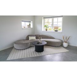 Runder Couchtisch aus Holz in Dunkelbraun, 80 x 80 x 45 cm | Boavista