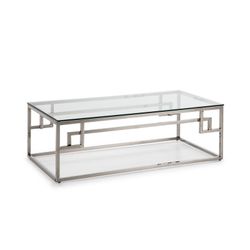 Tavolino in acciaio. Telaio gambe cromate 120 x 60 x 40 CM