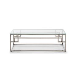 Tavolino in acciaio. Telaio gambe cromate 120 x 60 x 40 CM