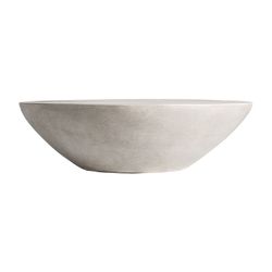 Tavolino da caffè in cemento grigio Telfs, 90 x 90 x 34 cm