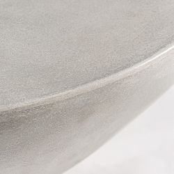 Tavolino da caffè in cemento grigio Telfs, 90 x 90 x 34 cm