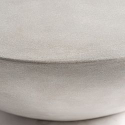 Tavolino da caffè in cemento grigio Telfs, 90 x 90 x 34 cm