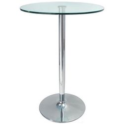 Mesa de Comedor Alta Cristal Ø60x105 cm