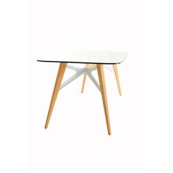 Tavolo da pranzo con piano in vetro (200 x 90 x 74´5 cm) | Serie Alop