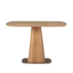 Square wooden dining table in oak color, 120 x 120 x 76 cm | Etel