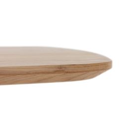 Square wooden dining table in oak color, 120 x 120 x 76 cm | Etel