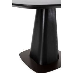 Table de salle à manger carrée en bois noir, 120 x 120 x 76 cm | Etel