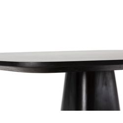 Table de salle à manger carrée en bois noir, 120 x 120 x 76 cm | Etel