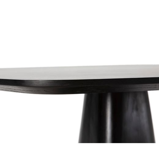 Table de salle à manger carrée en bois noir, 120 x 120 x 76 cm | Etel