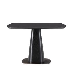 Table de salle à manger carrée en bois noir, 120 x 120 x 76 cm | Etel