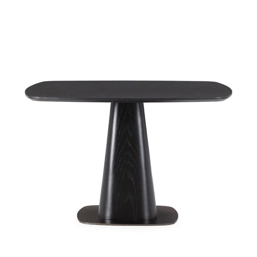 Table de salle à manger carrée en bois noir, 120 x 120 x 76 cm | Etel