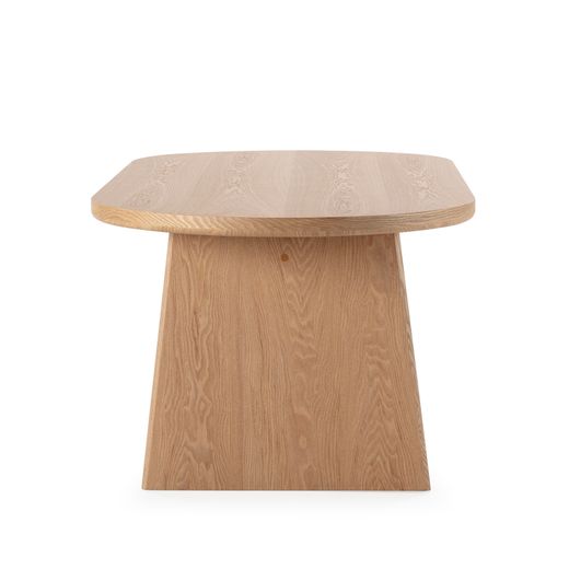 Dining table in natural ash veneer, 220 x 100 x 76 cm | Blair