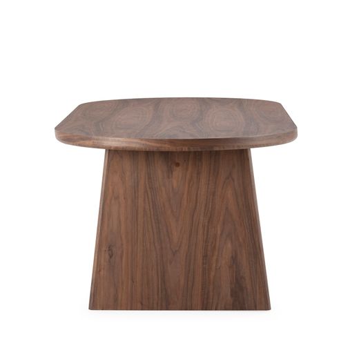 Walnut veneer dining table in walnut color, 220 x 100 x 76 cm | Blair